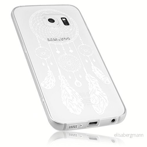 mumbi fodral kompatibelt med Samsung Galaxy S6/S6 Duos mobiltelefonfodral motiv drömfångare, transparent 4251077252458