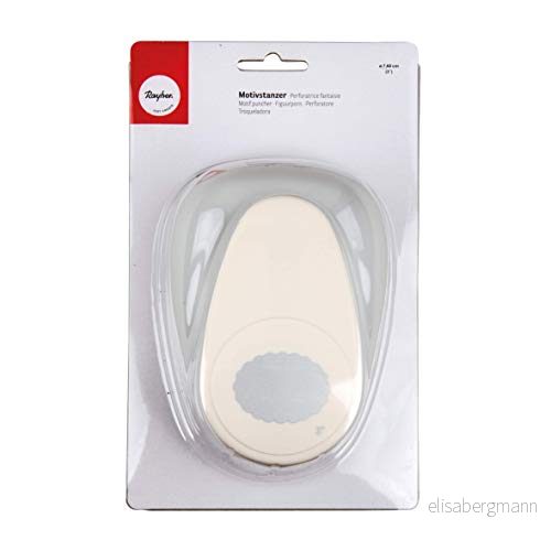 Rayher Motivstansare Oval – Dekorationskant – Ø 2,54 cm – 1 tum 4006166728044
