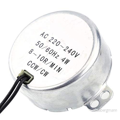 1pc AC synkronmotor CW/CCW tysta reducerare hög tillförlitlighet 4W elektrisk växellåda för elfläkt(8 10RPM) 9171046418089