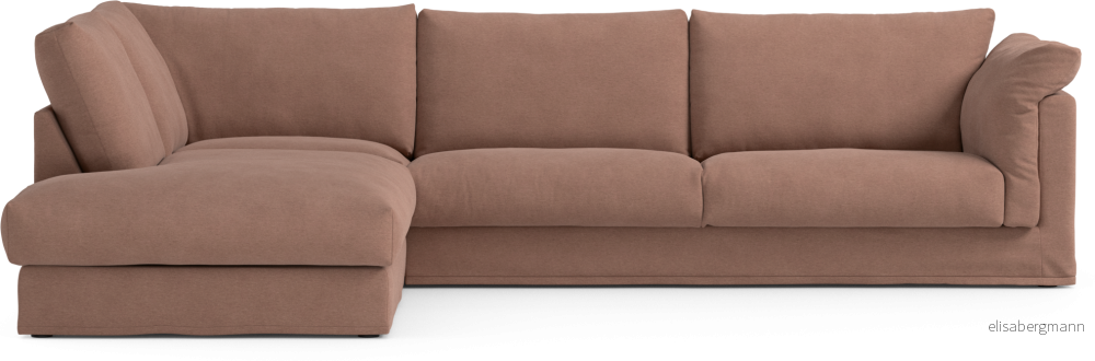 Cherrie 3-sits soffa med divan vänster, med kappa jtlNq