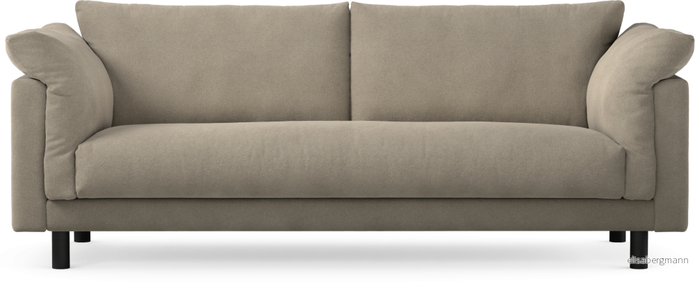 Cherrie 3-sits soffa, hel dyna, fast klädsel E4Sps