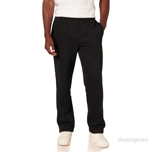 Amazon Essentials fleecetröja för män (finns i stora och långa), Svart, XL 191770188736