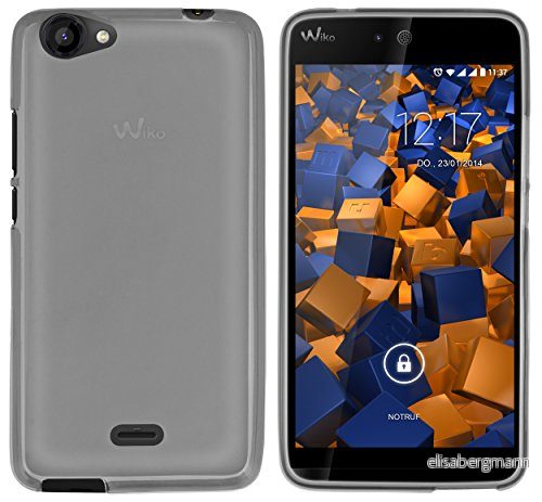 mumbi Skyddshölje Wiko Rainbow Jam fodral transparent svart 4251077243906