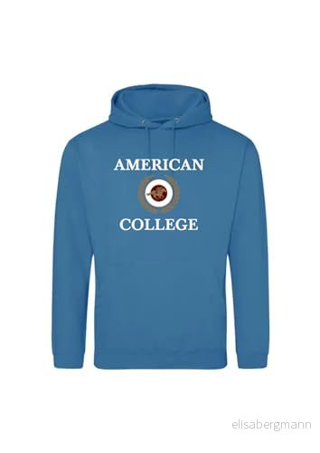 AMERICAN COLLEGE USA tröja med tryck varma kläder blandade män och kvinnor casual modell ACSCW7 indigo XL, Indigo, XL 3666052672274