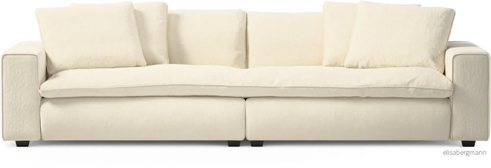 Bellora 4-sits soffa, hel dyna 9MI2M