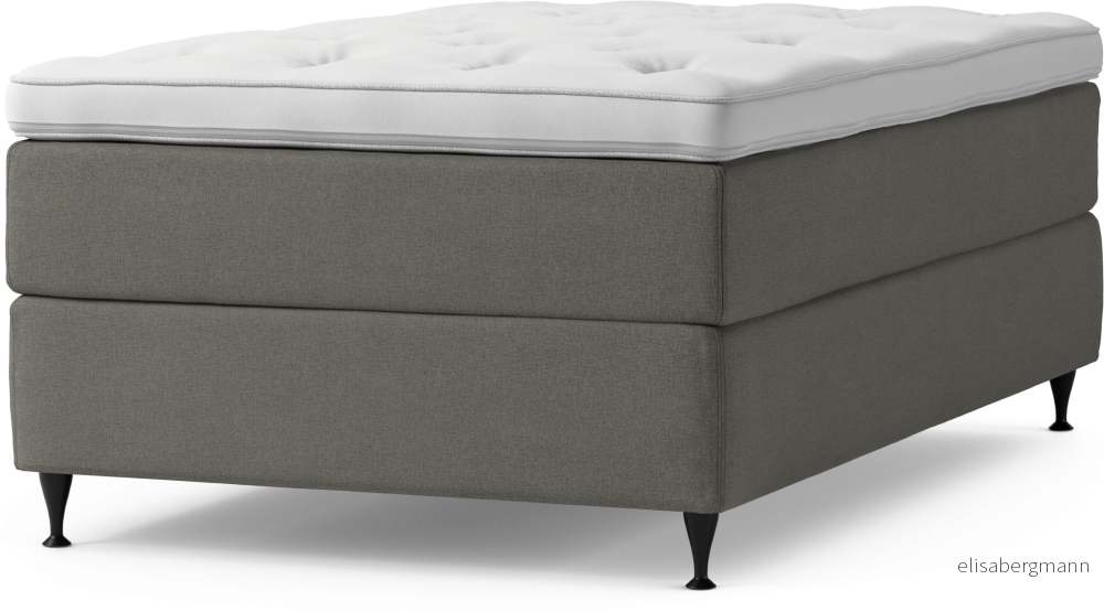 Delux Dream Kontinentalsäng, enkelsäng 120 cm med bäddmadrass och sängben VliHT