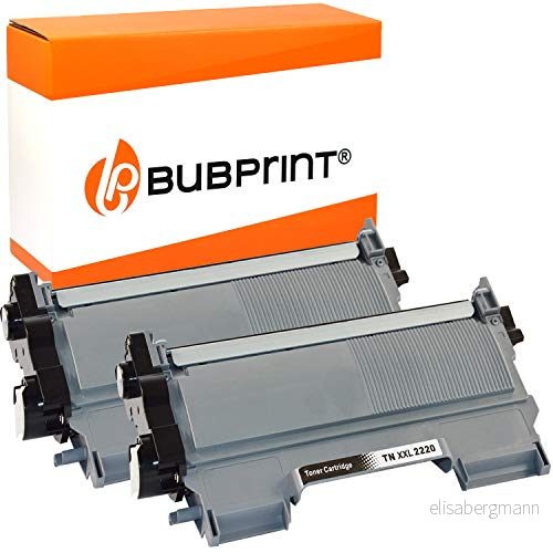 2 Bubprint toner kompatibel med Brother TN-220 TN-2010 MFC-7360N DCP-7055 HL-2130 DCP-7065DN Fax 2840 HL-2270DW MFC-7460DN MFC-7860DW TN2220 svart 4251278206441