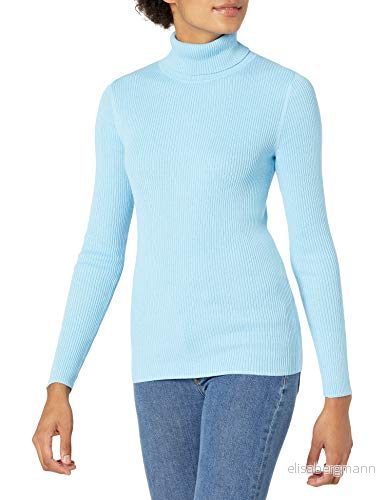 Amazon Essentials Dam Slim Fit lätt långärmad polotröja, himmelsblå, Large 195111231020