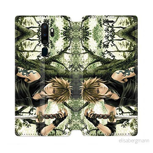 Läderfodral plånbok för Oppo A9 (2020) Manga Wood 3614848022925