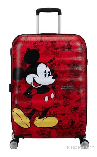 American Tourister Wavebreaker Disney FL Resväska M, resväska, 67 cm, 64 l, Multifärg (Mickey Comics Red) 5400520293152