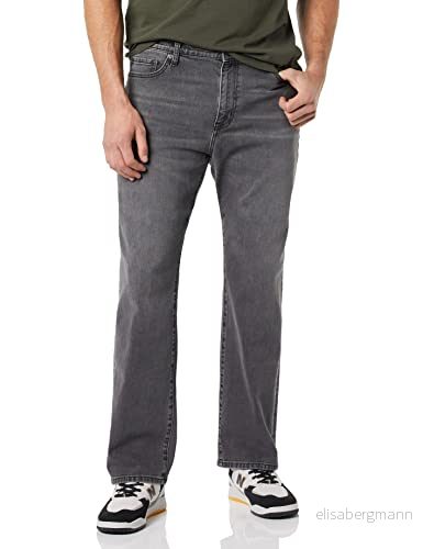 Amazon Essentials Herr Straight Fit Bootcut Jean, tvättad grå, 40 W x 28 L 196433112714