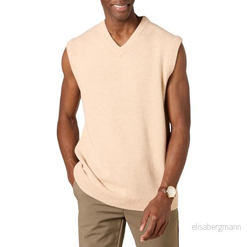Amazon Essentials herrtröja med lamm (tidigare Goodthreads), havregryn ljung, medium hög 196433404727