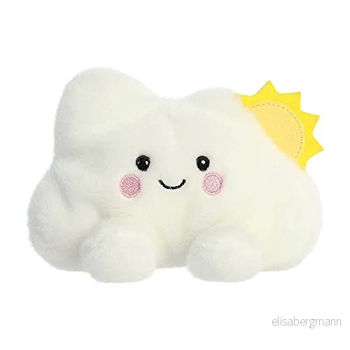 Aurora, 33576, Palm Pals Summer Cloud 12 cm, mjuk leksak, vit 5034566335769
