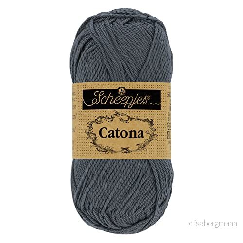 Scheepjes Catona 393 Träkol Garn 10x50g 8717738685240