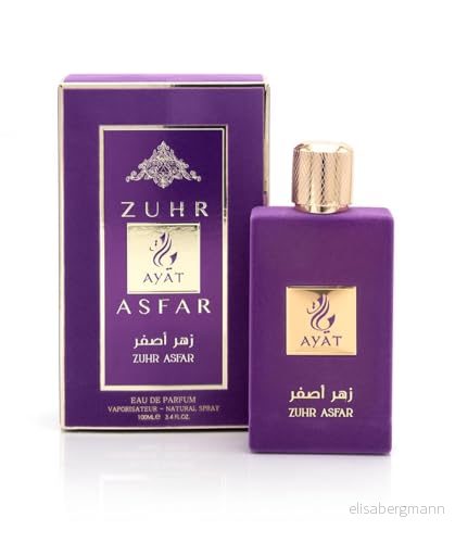 Ayat Perfumes Zhur Asfar 100 ml Eau De Parfum dam orientalisk arabisk doft Dubai parfym tillverkad och designad i Förenade Arabemiraten (Zhur Asfar) 5060908997579