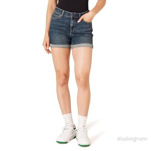 Amazon Essentials dam 4 tum denim kort, Mörk denim, 46 193548221119