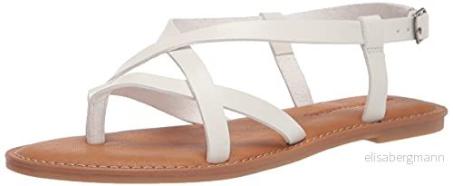Amazon Essentials Casual Strappy Sandal, Vit, 44.5 EU Bred 840174922544