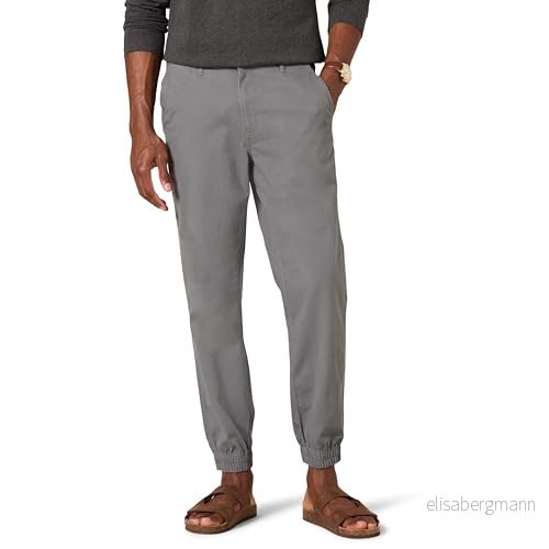Amazon Essentials mäns joggingbyxor med rak passform, mörkgrå, Large 191770925782