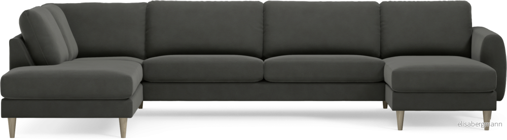 Bridge 3-sits soffa med divan vänster och schäslong höger rSt19