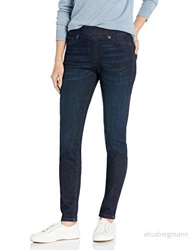 Amazon Essentials kvinnors stretch pull on jegging (finns i plusstorlek), mörk tvätt, 0 lång 194223327386