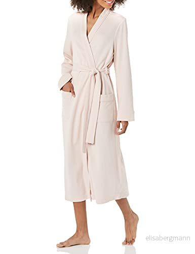 Amazon Essentials kvinnors lätt våffla fullängdsrock (finns i plusstorlek), ljusrosa, X Small 195111656892