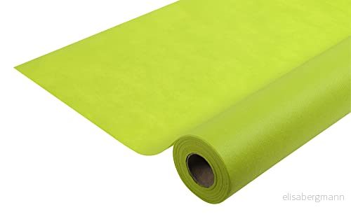 Pronappe Bordsduk R782031I engångsduk av spunbond fleece längd 20 m bredd 1,20 (per rulle) färg kiwiggrön slitstarkt, vattenavvisande och avtorkbart material 3281517820313