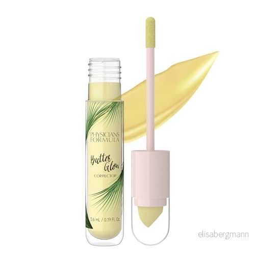 Physicians Formula Butter Glow Corrector, Tygndlös Concealer med Tvådelad Applikator, Berikad Upplysande och Fuktförstärkande Ingredienser, Yellow 44386415218