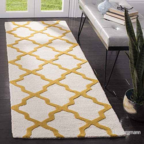 Safavieh samtida handtuftad rektangel område matta, abstrakt kollektion, ABT141, i grå/svart, 122 x 183 cm för vardagsrum, sovrum eller valfritt inomhusutrymme 683726728863