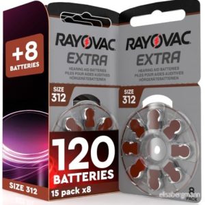 120 Hörapparat Batteri Rayovac Extra Storlek 312. 15×8 Batterier för Hörapparater 8057592634498 120 Hörapparat Batteri Rayovac Extra Storlek 312. 15×8 Batterier för Hörapparater 8057592634498