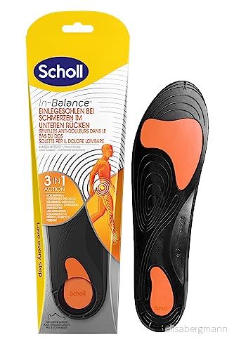 Scholl In Balance Innersulor för skor i storlek 4042 sulor smärta nedre delen av ryggen 1 par icke självhäftande inlägg 4002448137771