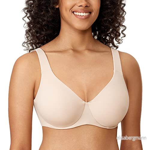AISILIN Minimizer bh för kvinnor plusstorlek ofodrad heltäckande slät bygelstöd Beige 75H 6923327003513