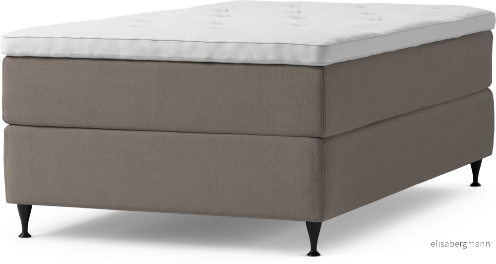 Delux Dream Kontinentalsäng, enkelsäng 120 cm med bäddmadrass och sängben y87Uc