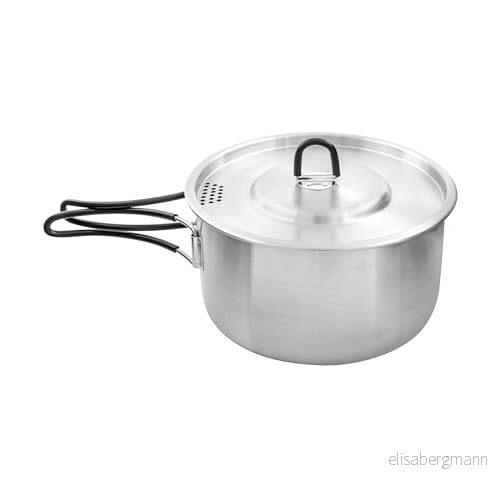 Tatonka Kettle II 1,6 l Utomhusgryta av rostfritt stål med volymskala och inklusive lock silfunktion liter Ø 17,5 x 9,0 cm, silver 4013236393859