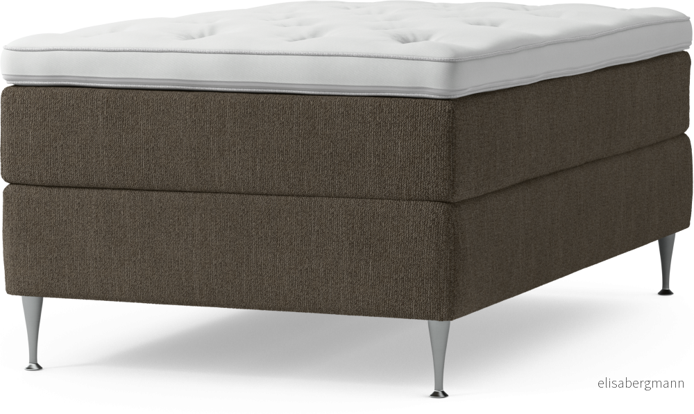 Delux Dream Kontinentalsäng, enkelsäng 120 cm med bäddmadrass och sängben C5NFD