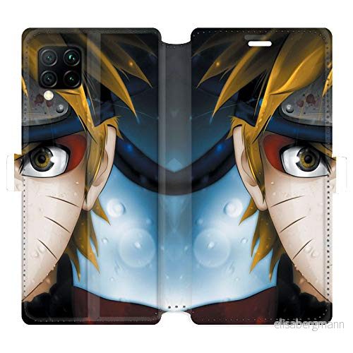 RV läderfodral plånbok för Huawei P40 Lite Manga Naruto vit 3614849788066