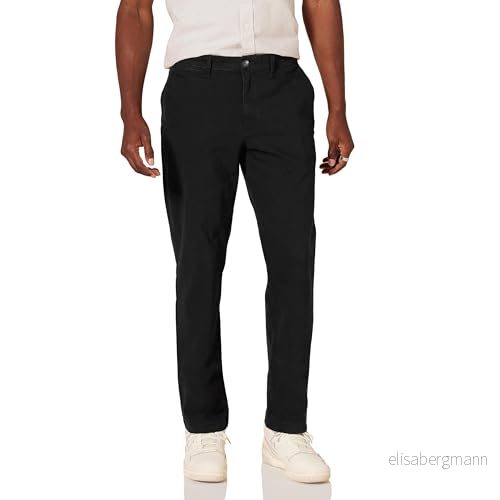 Amazon Essentials mäns Slim Fit Casual Stretch Chino Byxa, Svart, 36 W x 32 L 191770602935