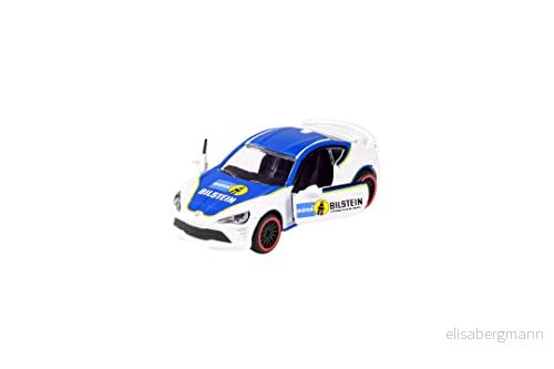 Majorette Racing bilar 1 av 18 slumpmässiga leksaksbilar, mycket detaljerad, skala 1:64 (7,5 cm), med samlarkort, modellbil för barn från 3 år 3467452071021