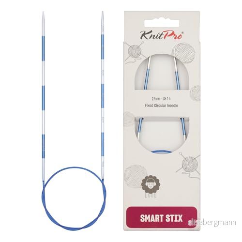 KnitPro 42063 SmartStix rundsticknål, metall, färgglad, 60 cm, 2,5 mm 8907628011390
