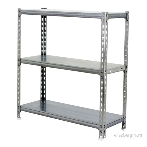 SimonRack Förvaringshylla 3 Hyllplan, 900x900x500 mm Garagehylla i Galvaniserat stål, 180 kg Belastning per Hyllplan B40 8435104953617