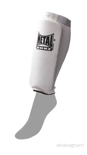 METAL BOXE Protège Tibia Blanc Taille S 3662968003454