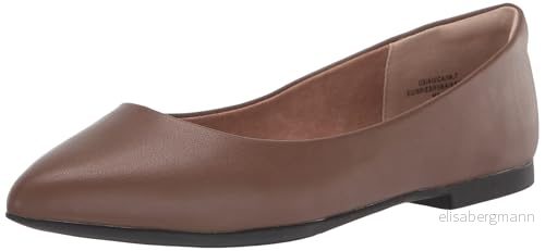 Amazon Essentials dam spetsig tå balett platt, choklad, 35 EU 196433168230