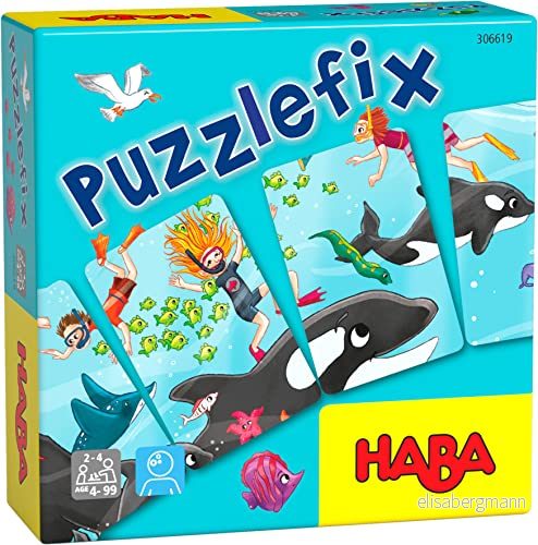 HABA 306619 Pusselfix presentspel från 4 år, färgglad 4010168260693