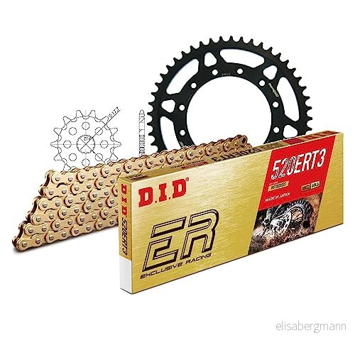 Kedjesats DID stål 520ERT2/112 klämmslås för Yamaha YZ WR 125 cc tillverkningsår 20022004 4068202002648