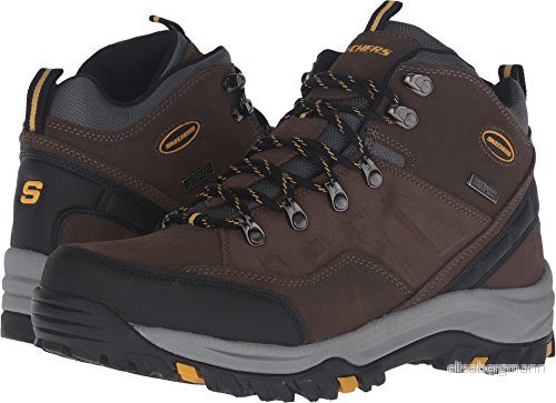 Skechers Relment Pelmo High Rise vandringskängor för män, Kaki mocka, 41.5 EU 190211230782