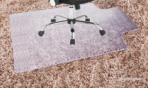 TUKA i AKUT 6 st. 90 x 120 cm matta golvskyddsmatta med läpp, heltäckningsmatta kontorsstolmatta, skrivbordsstolsunderlag, stolmatta nitar, mjölktransparent TKD4012 6X 6975990035957