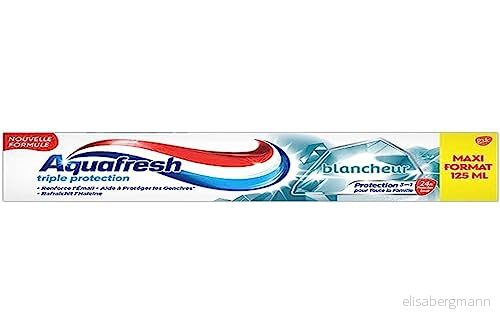 Aquafresh Trippelskydd tandkräm, hälsosamt tandkött, för starka tänder och frisk andedräkt, maxiformat 125 ml 5054563158574