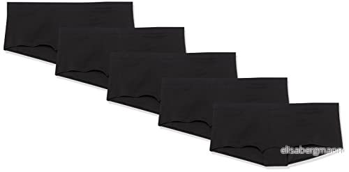 Amazon Essentials damunderkläder i bomull (finns plusstorlek), 5 pack, svart, XX Large 192912182513