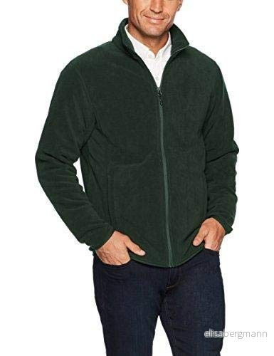 Amazon Essentials Men's Fleecejacka med dragkedja (finns i Big & Tall), Skogsgrön, L 195111855998
