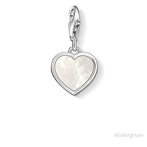 Thomas Sabo Dam berlock Pärlemor hjärta 925 sterlingsilver 0920 029 14, sterlingsilver, 4051245078862