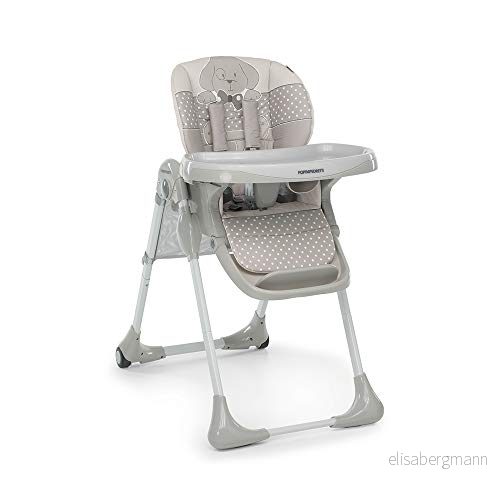 Foppapedretti Mötesbarnstol, barn från 6 månader till 3 år (upp 15 kg), justerbar sitt/fotstöd/ryggstöd, förvaringskorg, stabil och bekväm, med tvättbar stoppning, valp 8013440187073